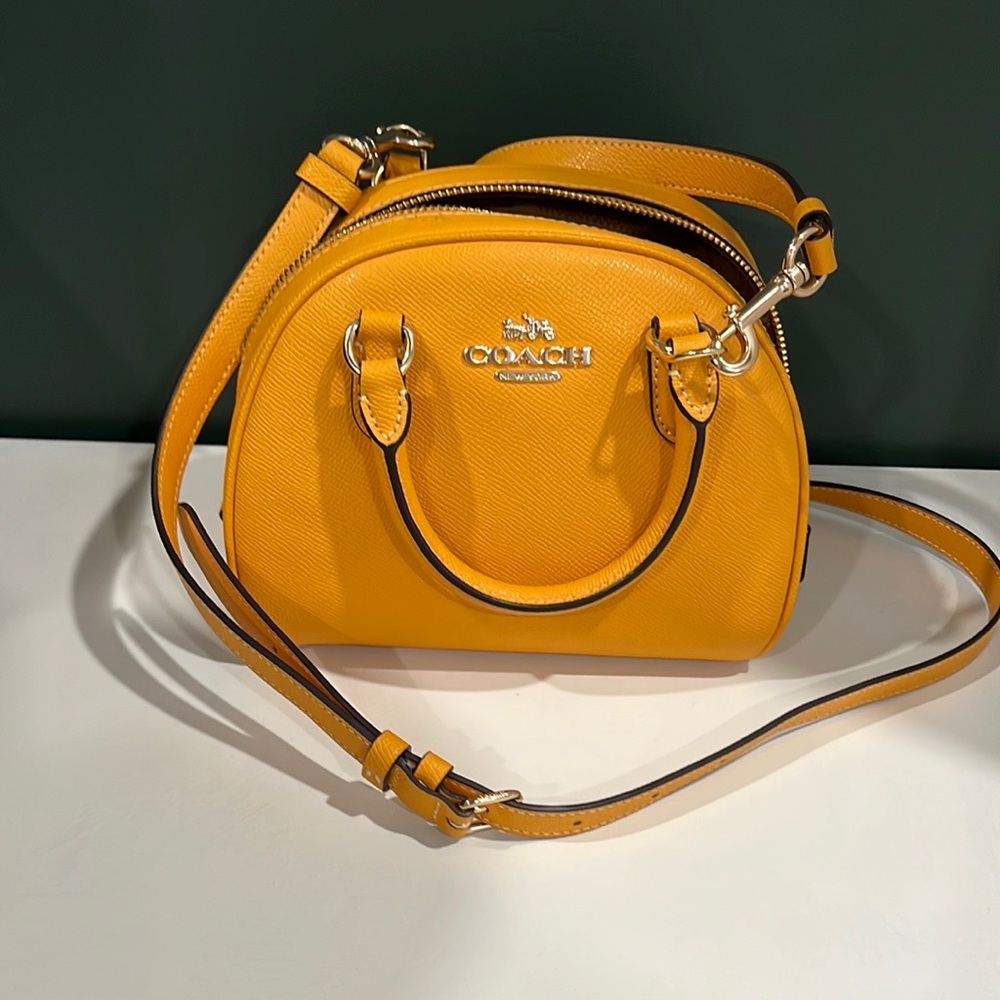 Mustard Yellow Coach Sydney Satchel
